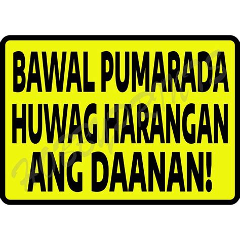bawal pumarada sign|♞Bawal Pumarada Signage Laminated Sign .